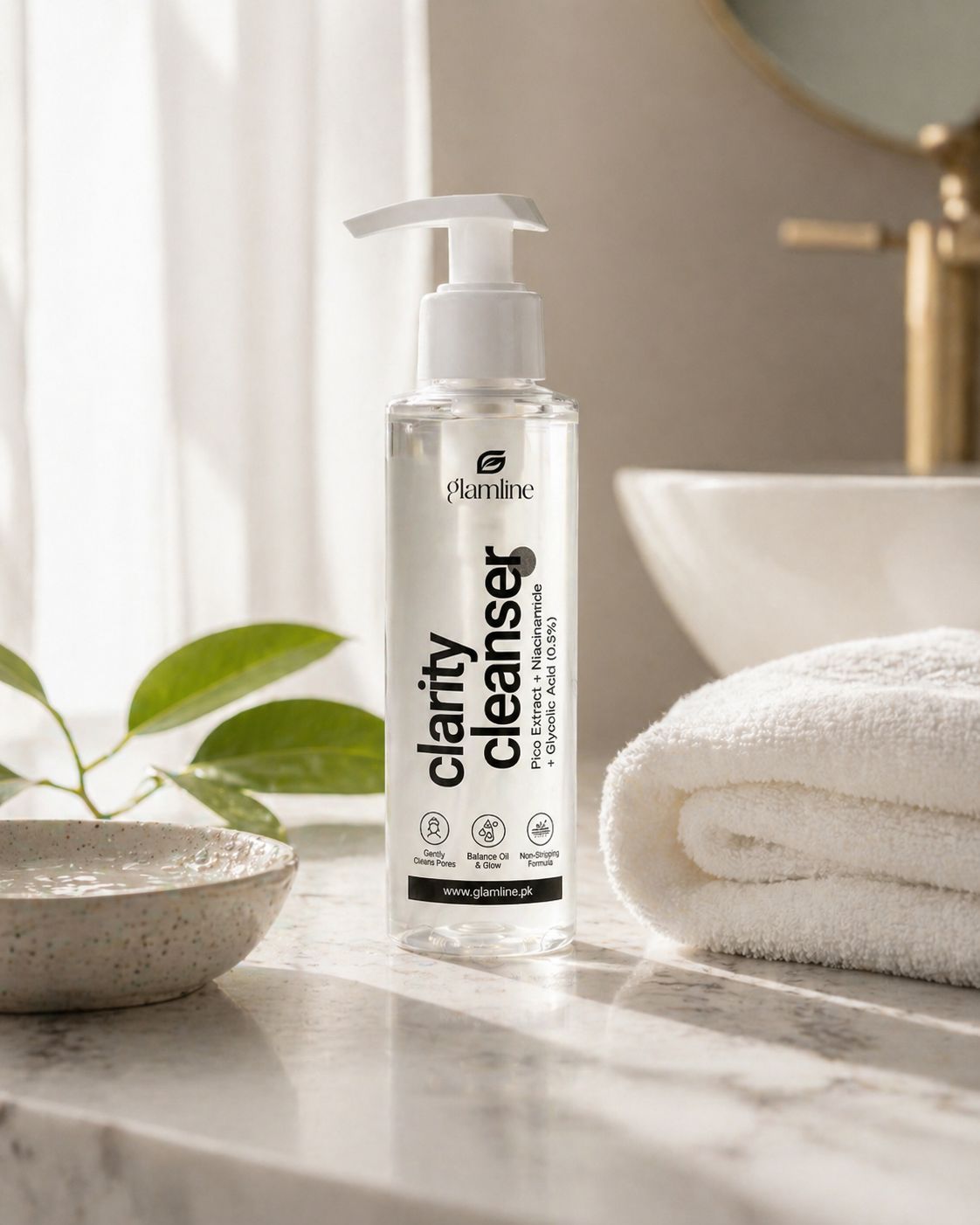 Glamline's Clarity Cleanser with Pico extract and Niacinamide